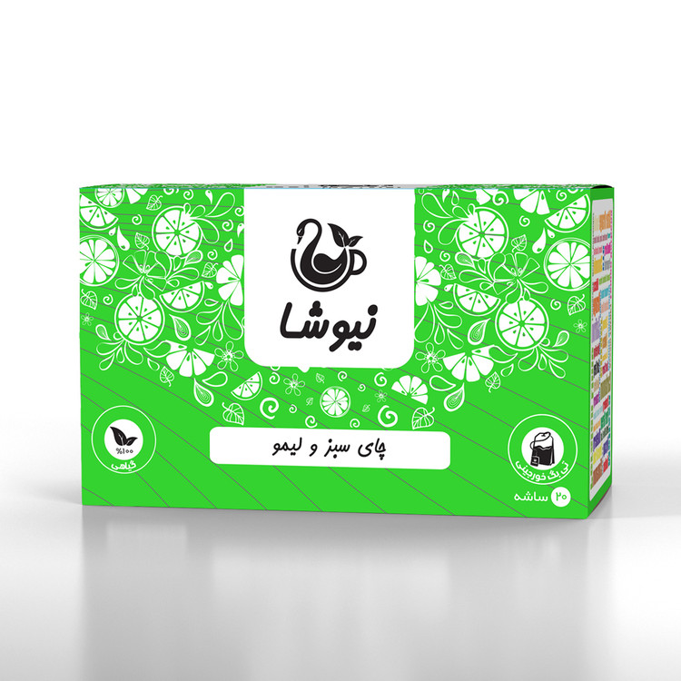 چای سبز و لیمو