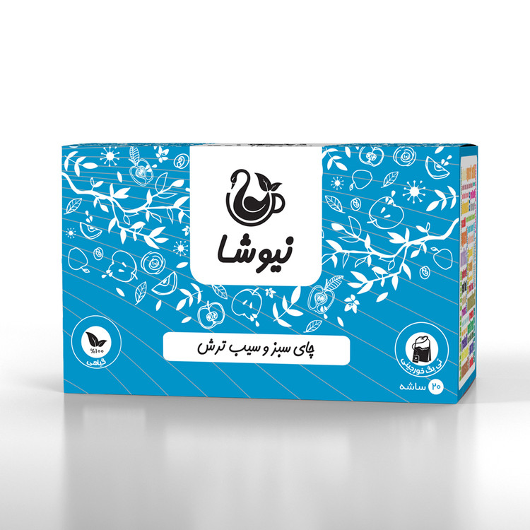 چای سبز و سیب ترش