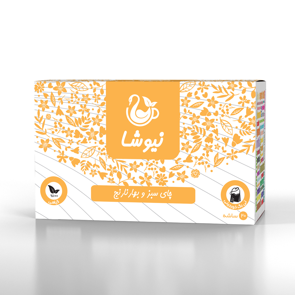 چای سبز و بهارنارنج