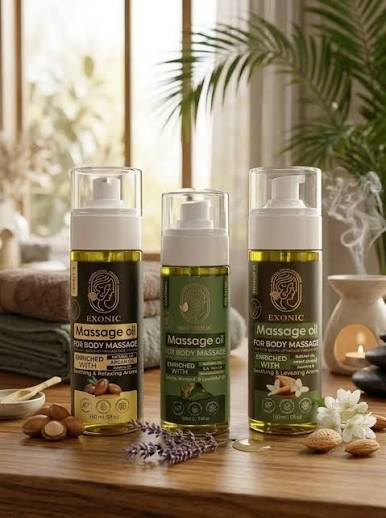 روغن ماساژ بدن اکسونیک حاوی روغن آرگان